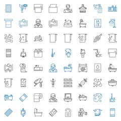 toilet icons set