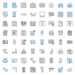 print icons set