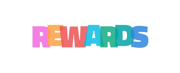 Rewards word concept