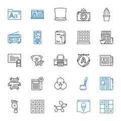 print icons set