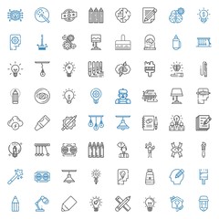 creativity icons set