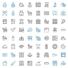 cook icons set