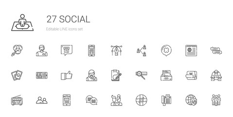 social icons set