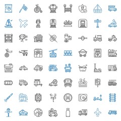 Obraz premium vehicle icons set