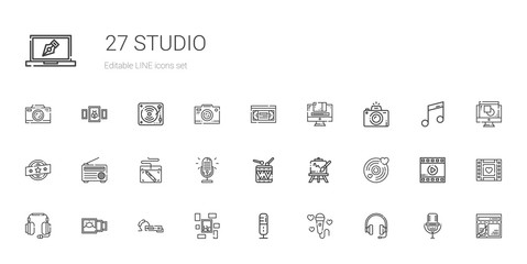 studio icons set