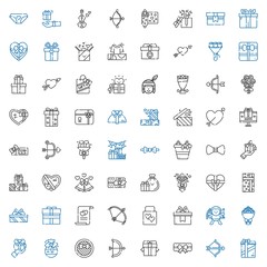 bow icons set