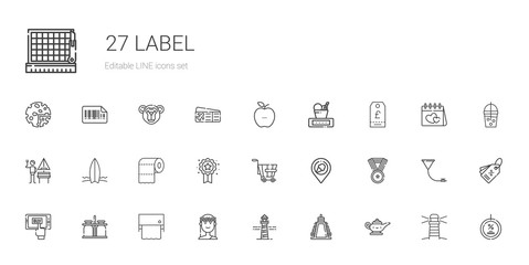 label icons set