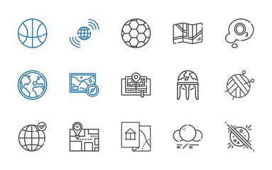 sphere icons set