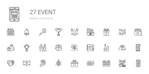 event icons set