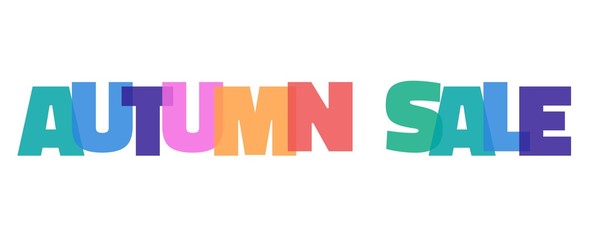 Autumn Sale word concept