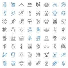 spring icons set