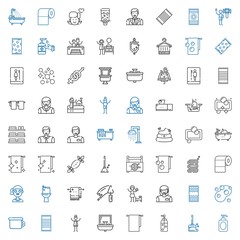 toilet icons set