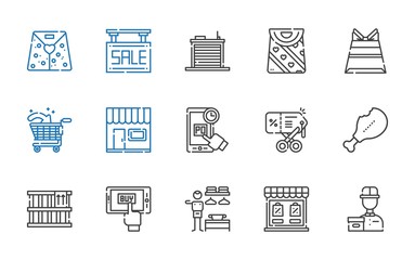 store icons set