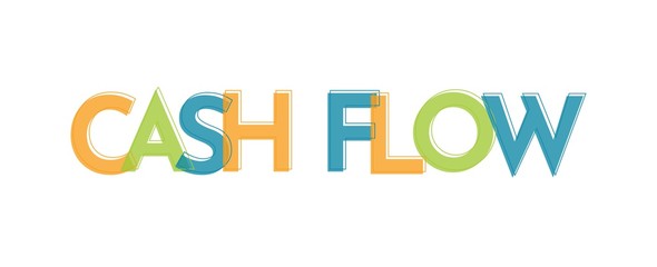 Cash flow word concept
