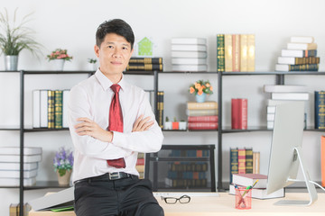 Asian business man at office