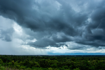 thunder storm sky Rain clouds