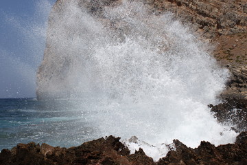 surf, splashing waves