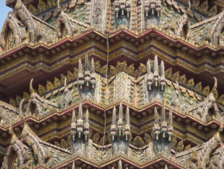 Obraz premium Wat Phra Kaew Temple of the Emerald Buddha.