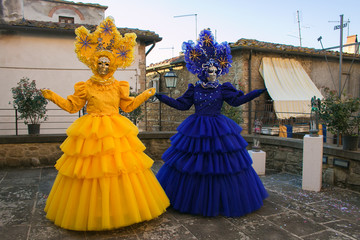 Splendide maschere al carnevale di Castiglion Fibocchi