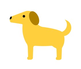 横向きの犬