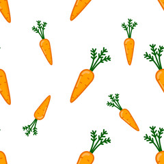 carrot pattern on white background