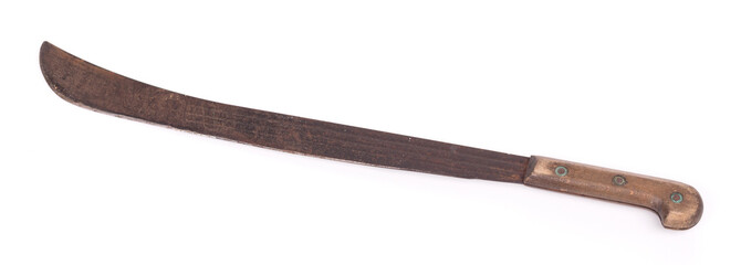 Big machete isolated