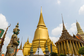 Temple of the Emerald Buddha is regarded as the most important Buddhist temple in Thailand and is a major tourist attraction in Bangkok.
