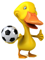 Fun duck - 3D Illustration