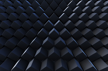 Naklejka premium Streszczenie 3d minimalistyczne tło geometryczne kostek