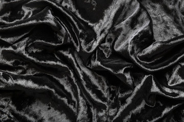 Black velvet fabric