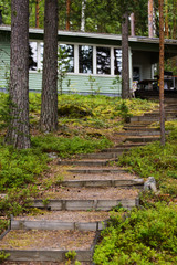 sauna cabin in the forest of Finland