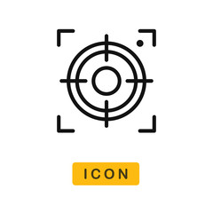 Center focus vector icon