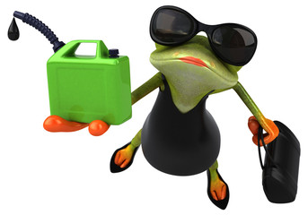 Fun frog - 3D Illustration