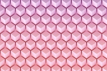 Obraz premium Abstract 3D minimalistic geometrical background of cubes