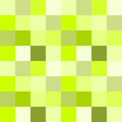 Squares background abstract seamless pattern, vector mosaics green colors, geometric design