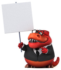 Fun Trex - 3D Illustration © Julien Tromeur
