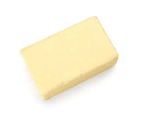 Healthy butter on white background
