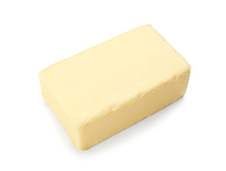 Healthy butter on white background