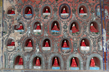 Inle temple Shwe Yaunghwe Kyaung Monastery at Nyaungshwe near Inle Lake in Shan State Myanmar