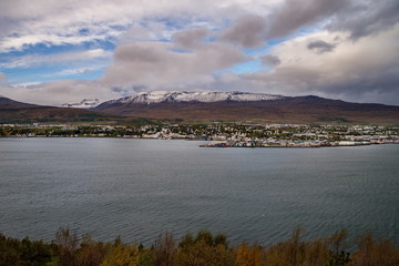 Fototapeta na wymiar View of Akureyri in Iceland