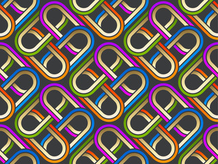 Pattern stylish. Abstract pattern lines swirl. Design of pattern round vector with seamless patterns twist. Diagonal seamless pattern. Vector illustration