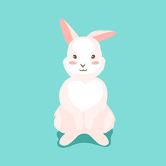 Obraz premium Cute Easter Bunny illustration.