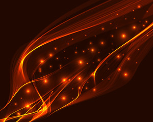 Abstract design-colorful smoke on black background.