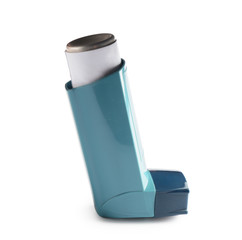 Inhaler on white background
