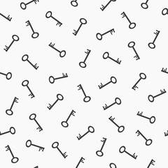 simple key seamless pattern
