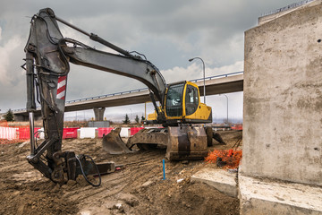 Realization of a ditch for the construction of a gas pipeline