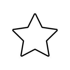 Star line Icon, Vector , logo isolated on white background