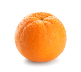 Tasty orange on white background
