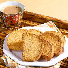 Healthy and crunchy breakfast 
