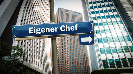 Schild 375 - Eigener Chef